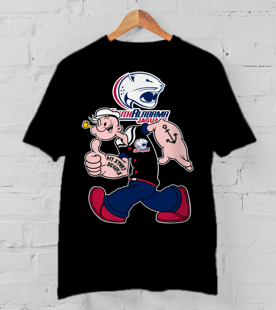 South Alabama Jaguars My Story Begins T-Shirt