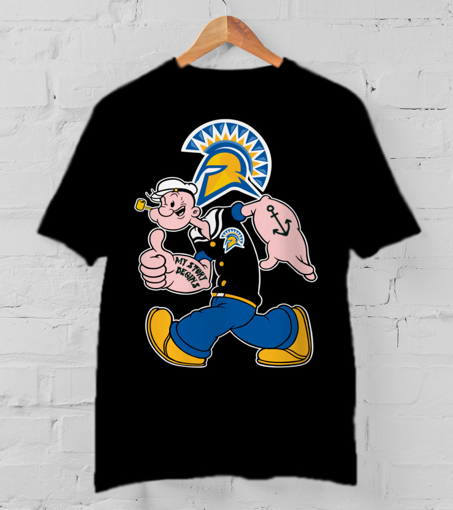 San Jose State Spartans Popeye My Story Begins T-Shirt
