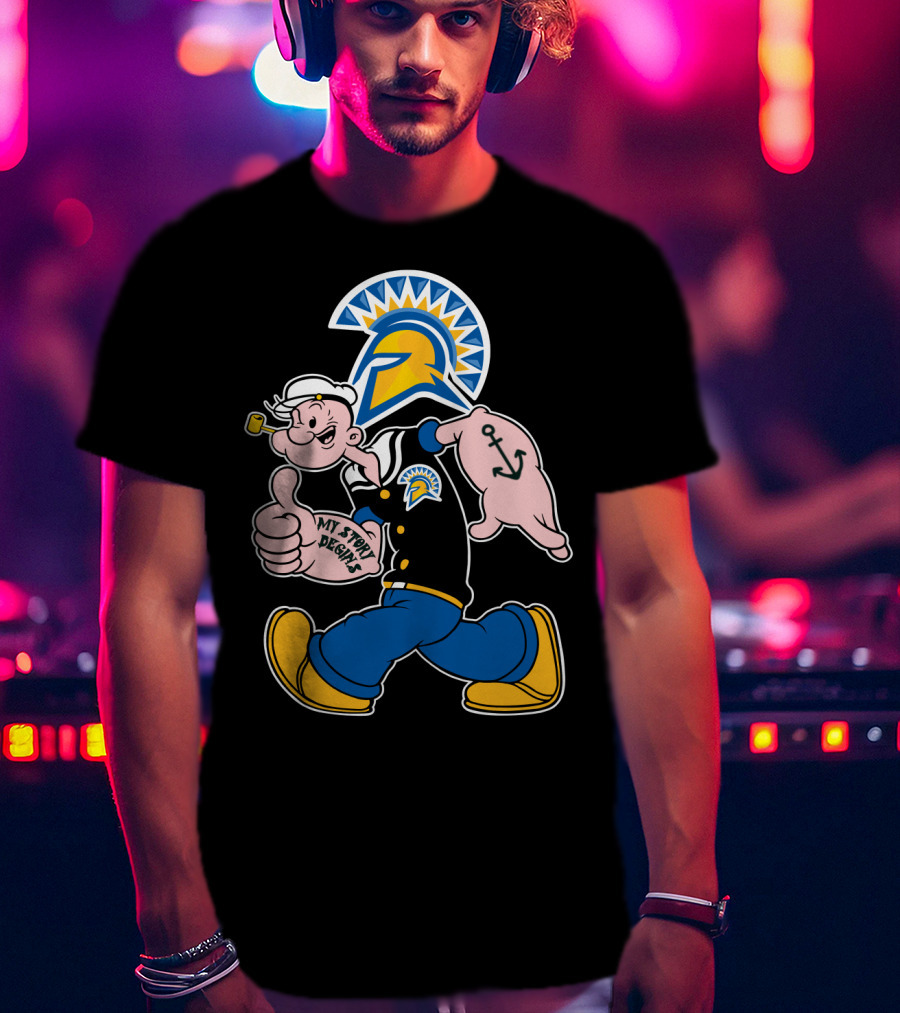 San Jose State Spartans Popeye My Story Begins T-Shirt