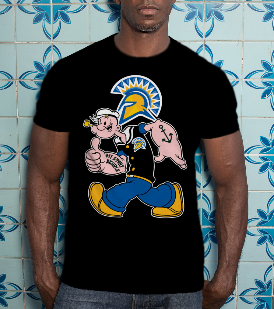 San Jose State Spartans Popeye My Story Begins T-Shirt