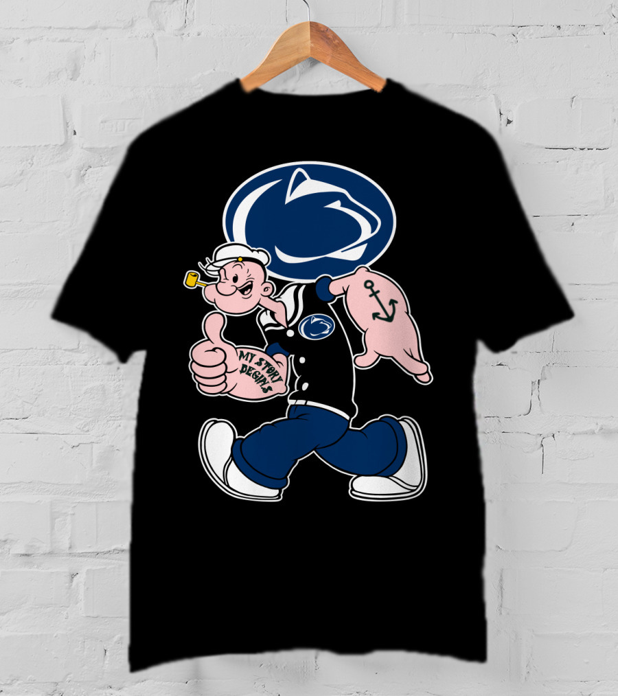 Penn State Nittany Lions Popeye My Story Begins T-Shirt