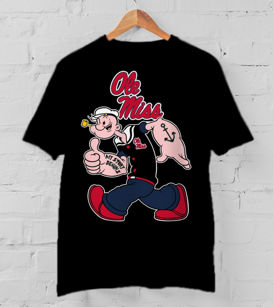 Ole Miss Rebels Popeye My Story Begins T-Shirt