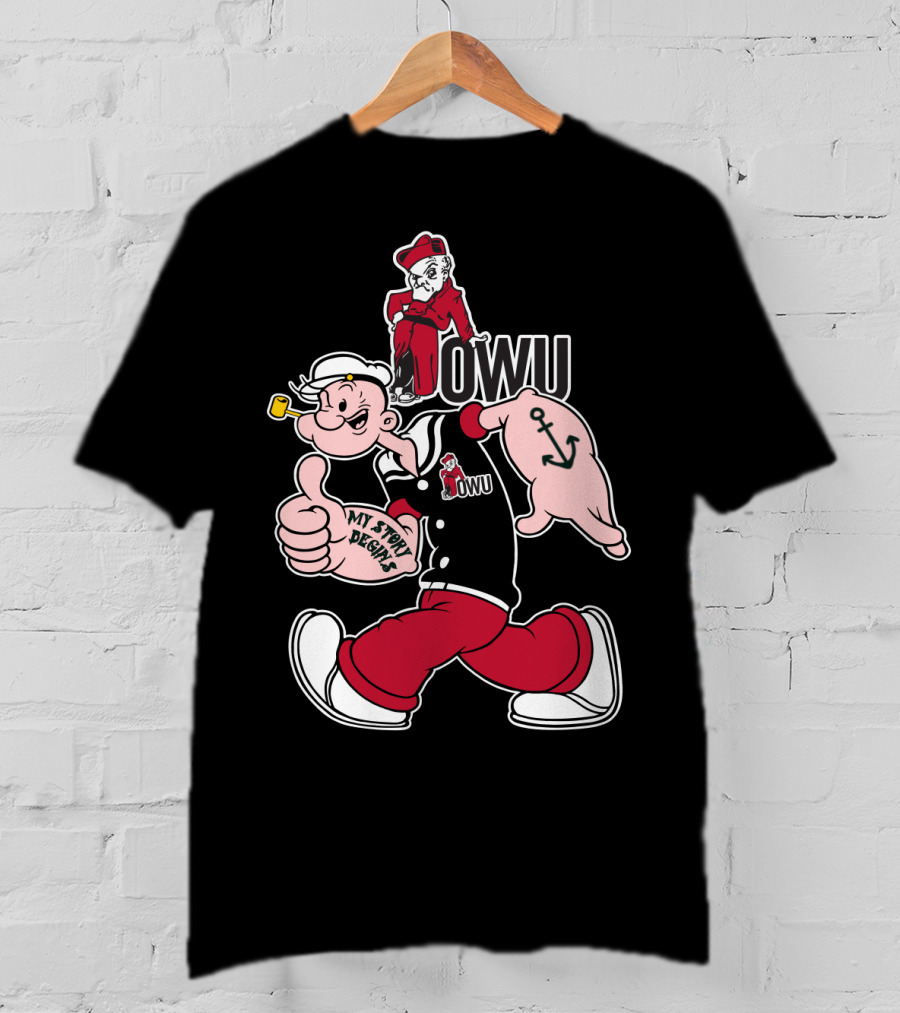 Owu Ohio Wesleyan Battling Bishops My Story Begins T-Shirt