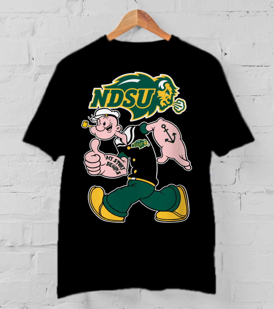 Ndsu North Dakota State Bison My Story Begins T-Shirt