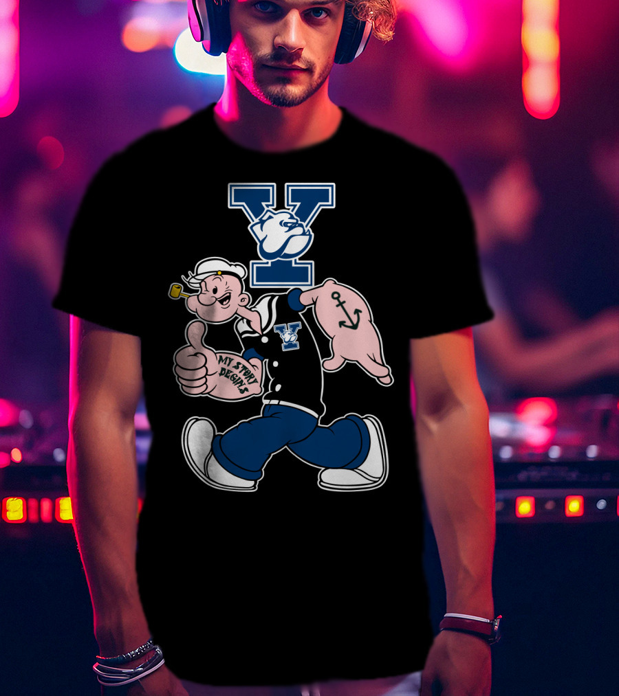 Yale Bulldogs Popeye My Story Begins T-Shirt