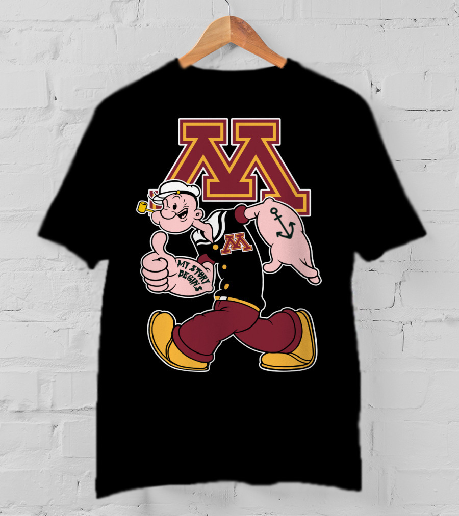 Minnesota Golden Gophers Popeye My Story Begins T-Shirt