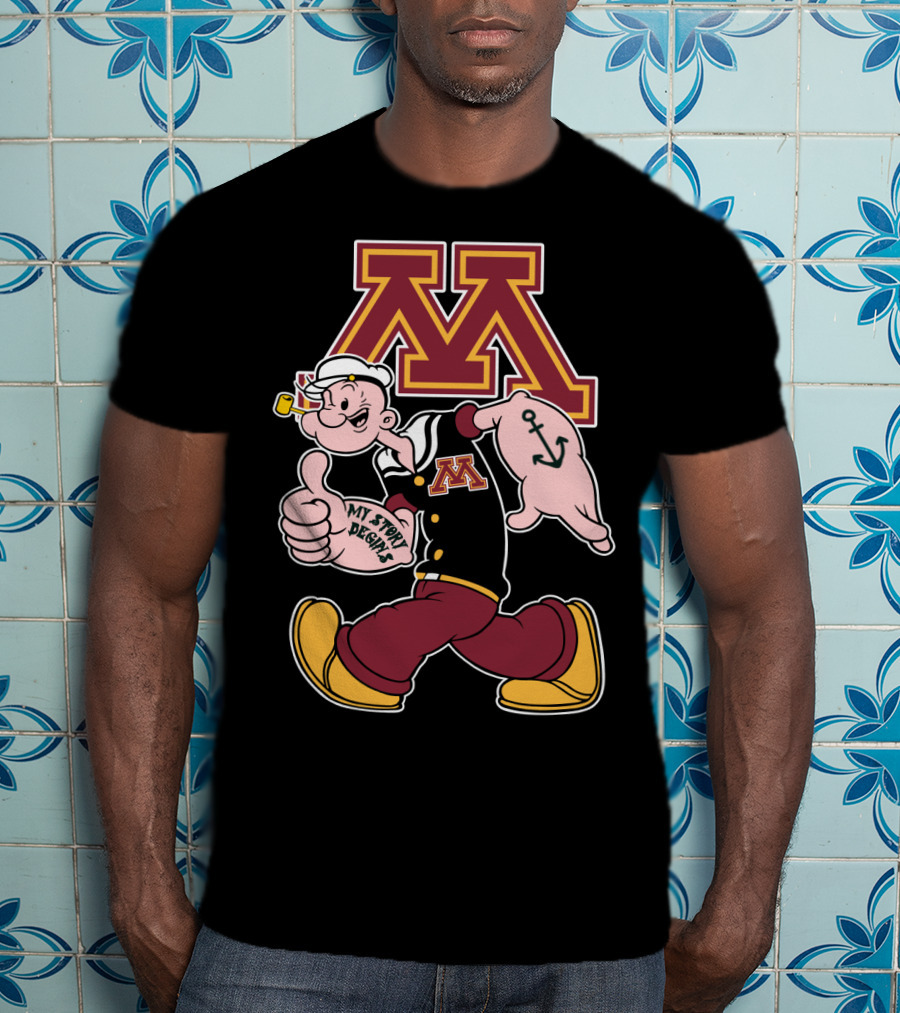 Minnesota Golden Gophers Popeye My Story Begins T-Shirt