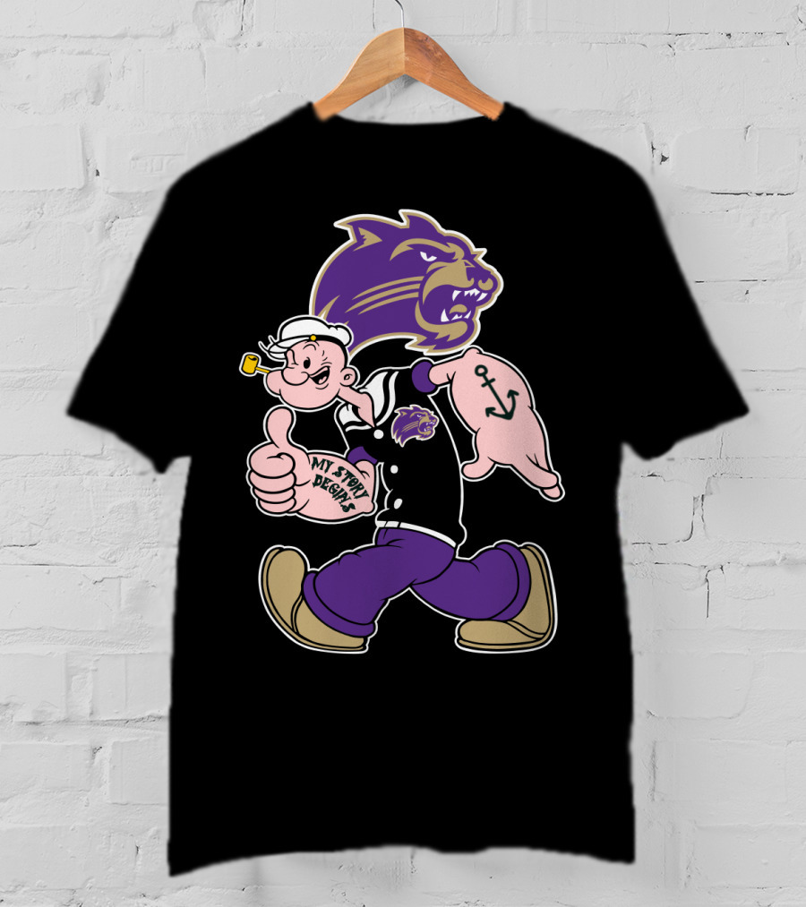 Western Carolina Catamounts Popeye My Story Designs T-Shirt