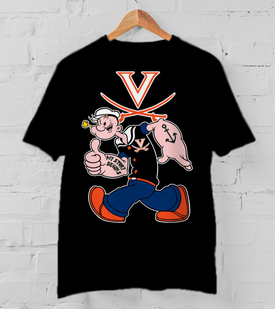 Virginia Cavaliers Popeye My Story Designs T-Shirt