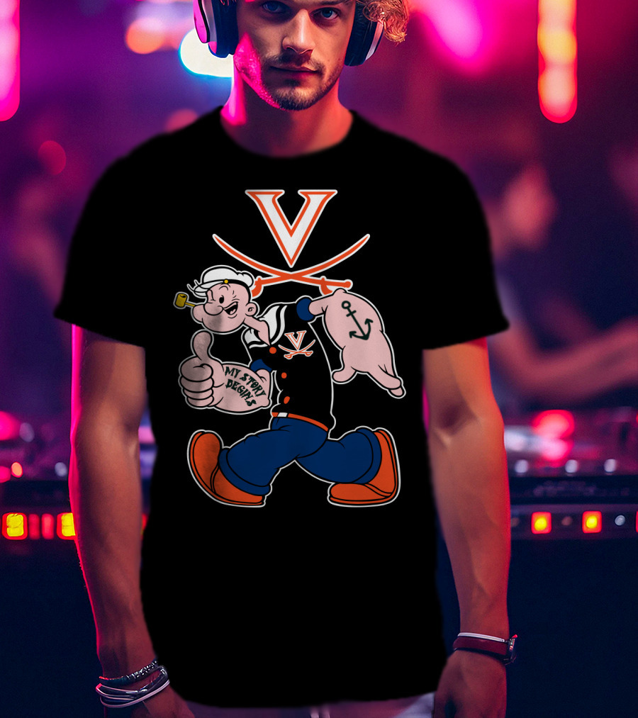 Virginia Cavaliers Popeye My Story Designs T-Shirt