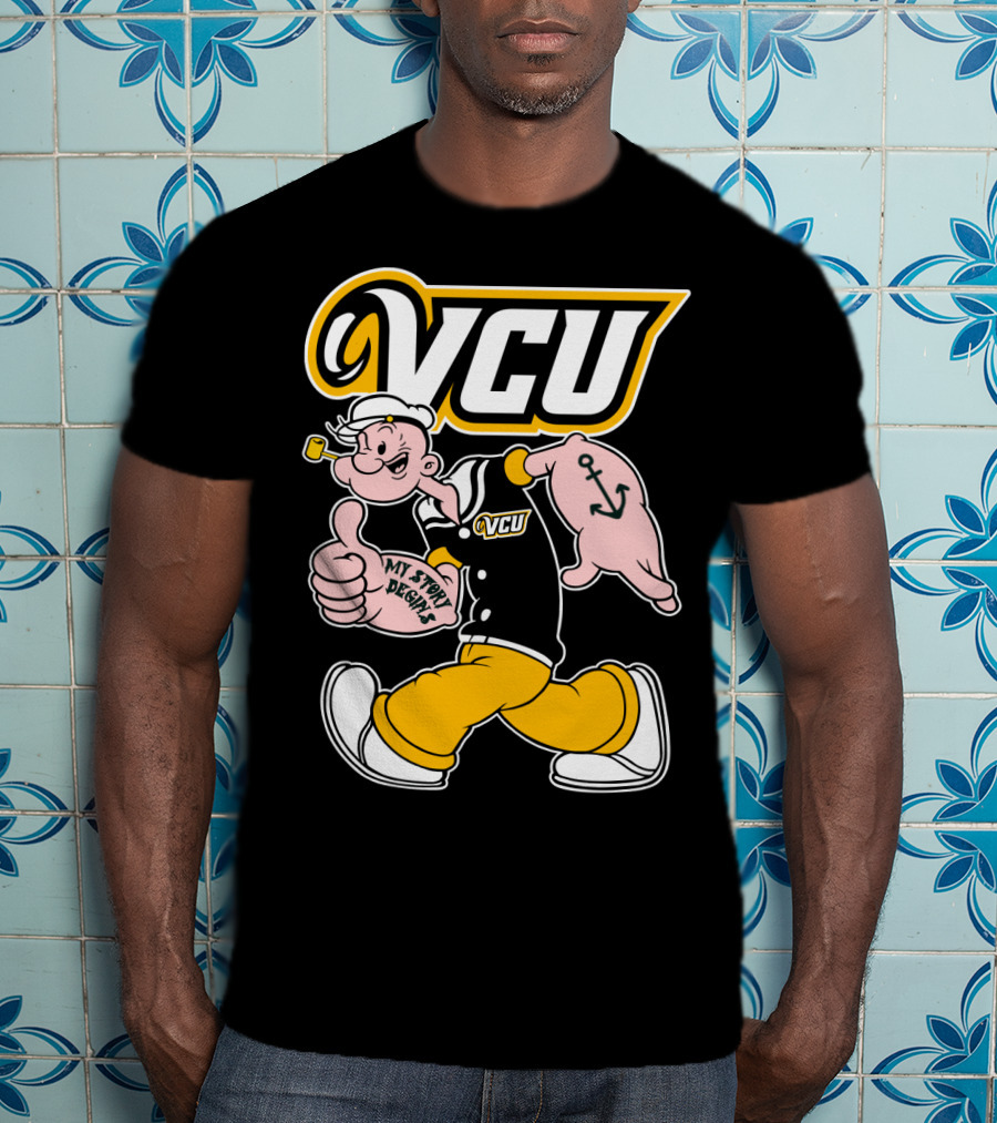 Vcu Rams Popeye My Story Designs T-Shirt