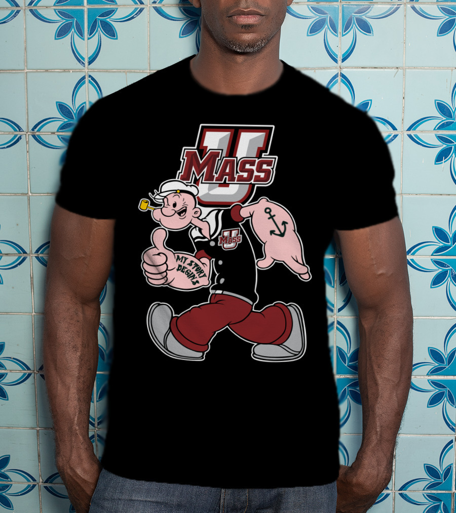 U Mass Minutemen Cartoon Character 369 My Story Begins T-Shirt