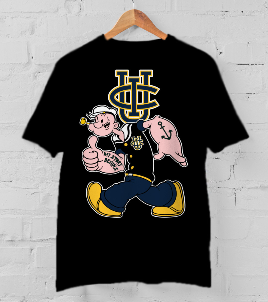 Uc Irvine Anteaters Popeye My Story Begins T-Shirt