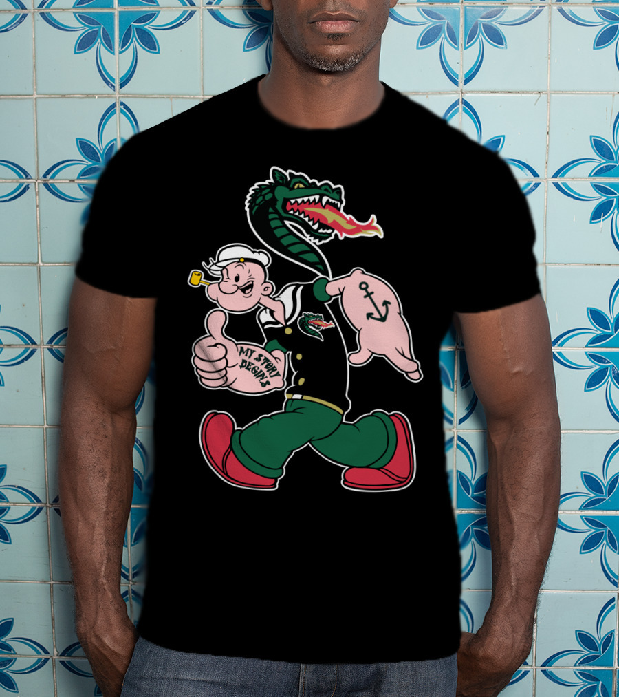 Popeye Uab Blazers My Story Begins T-Shirt
