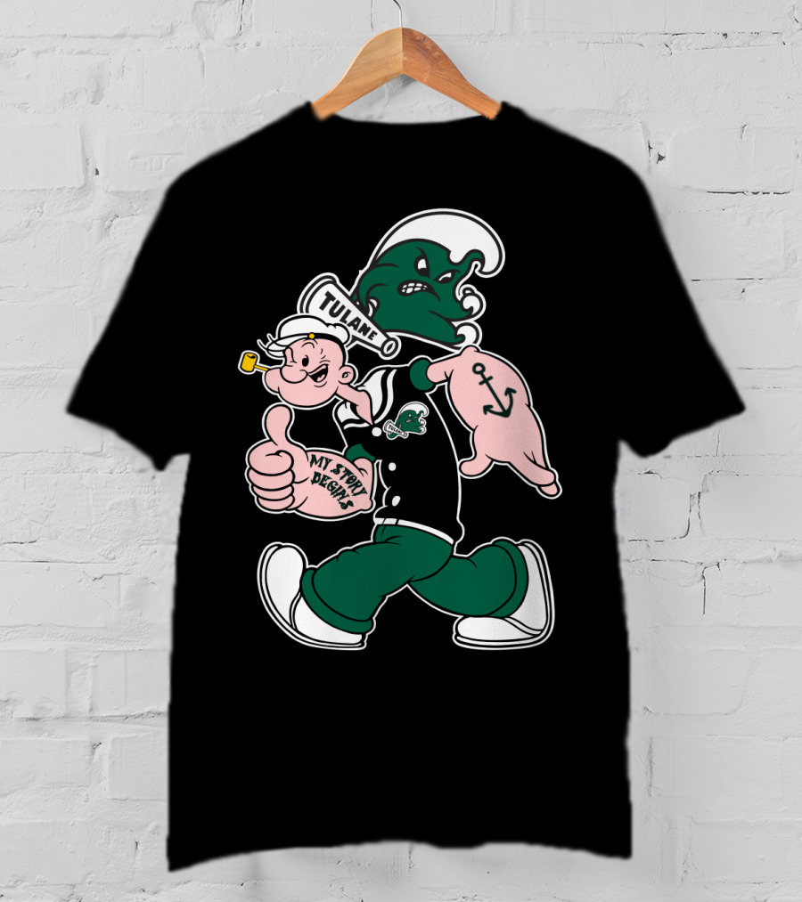 Tulane Green Wave My Story Designs T-Shirt