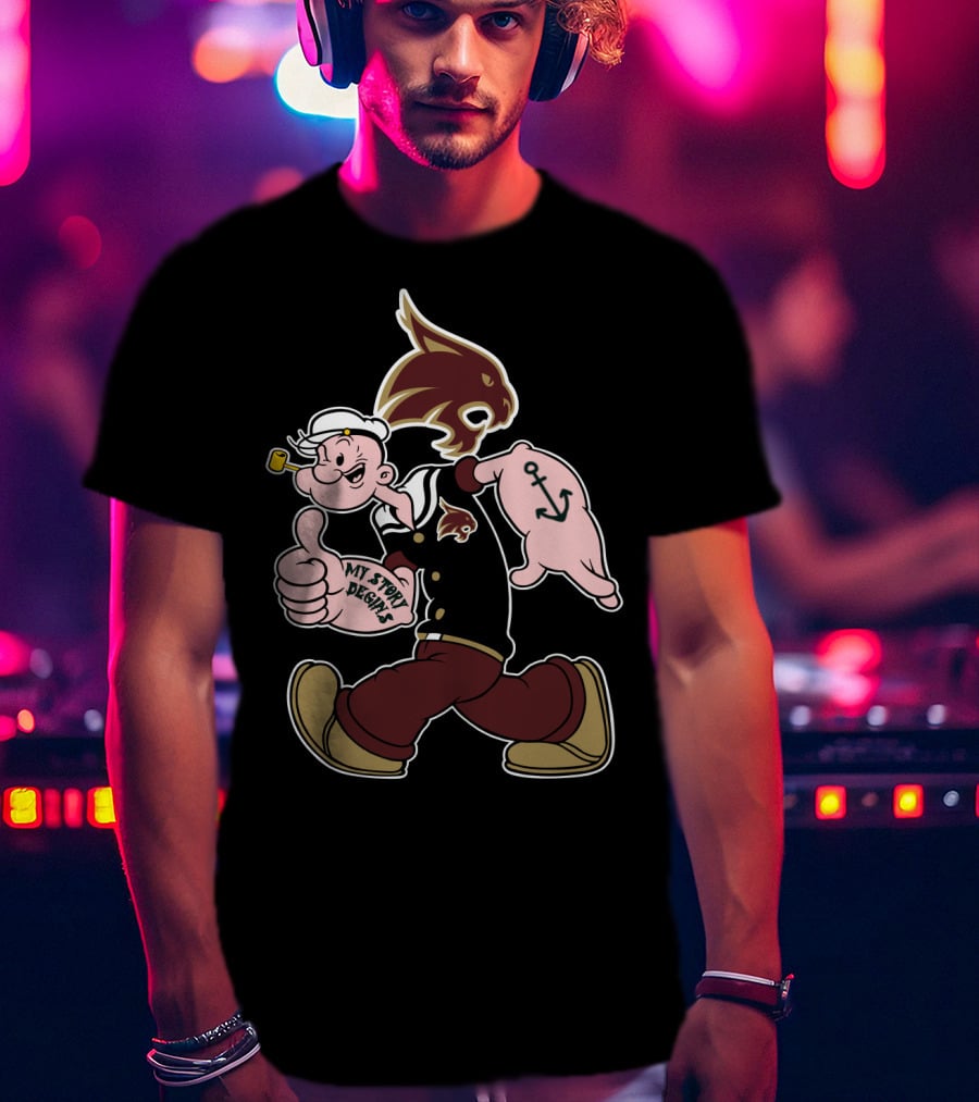 Texas State Bobcats My Story Begins 384 Retro Sailor Character T-Shirt