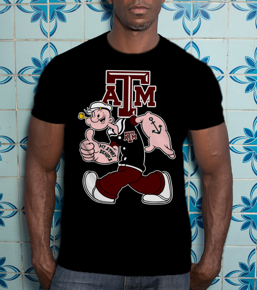 Texas A&M Aggies Popeye My Story Designs T-Shirt
