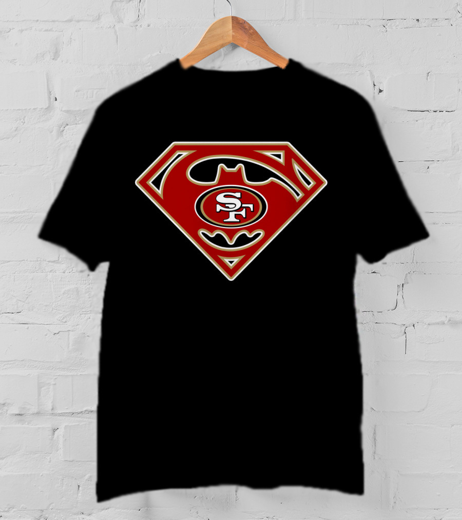 Sf Niners 49ers Batman Superman T-Shirt