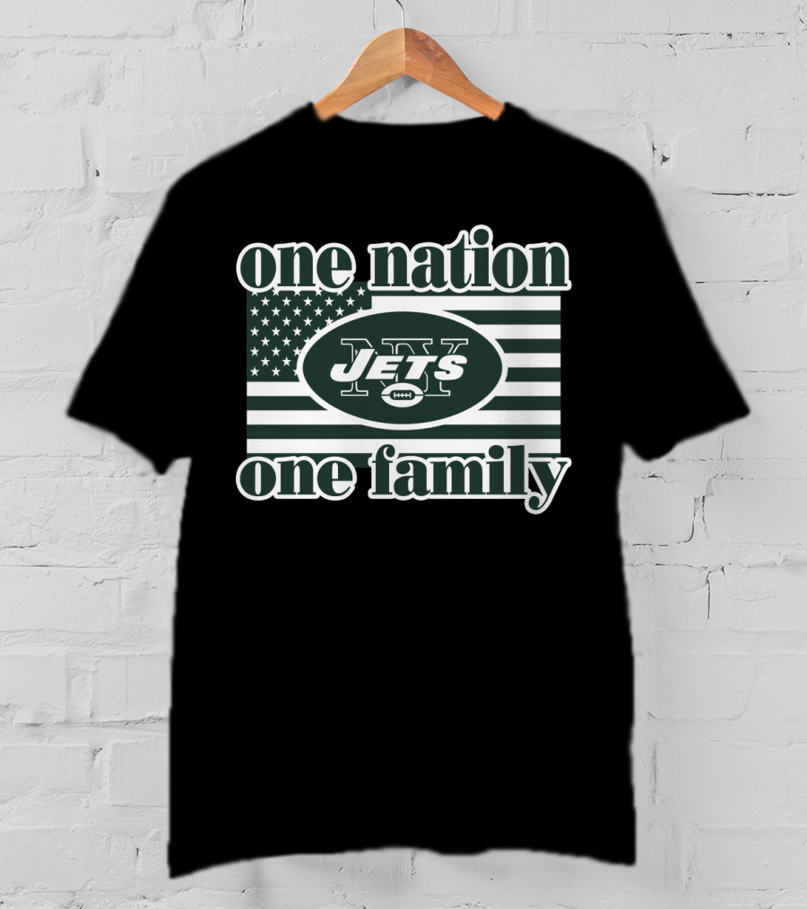 One Nation One Family Jets 9 New York T-Shirt