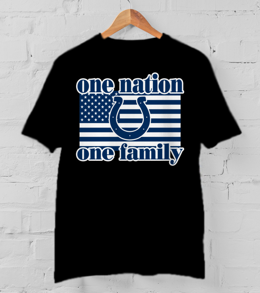 One Nation One Family Indianapolis Colts T-Shirt