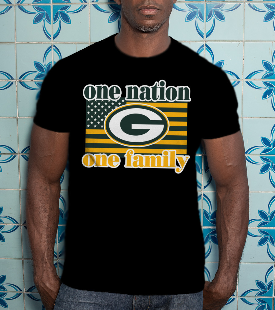 One Nation One Family Green Bay Packers T-Shirt