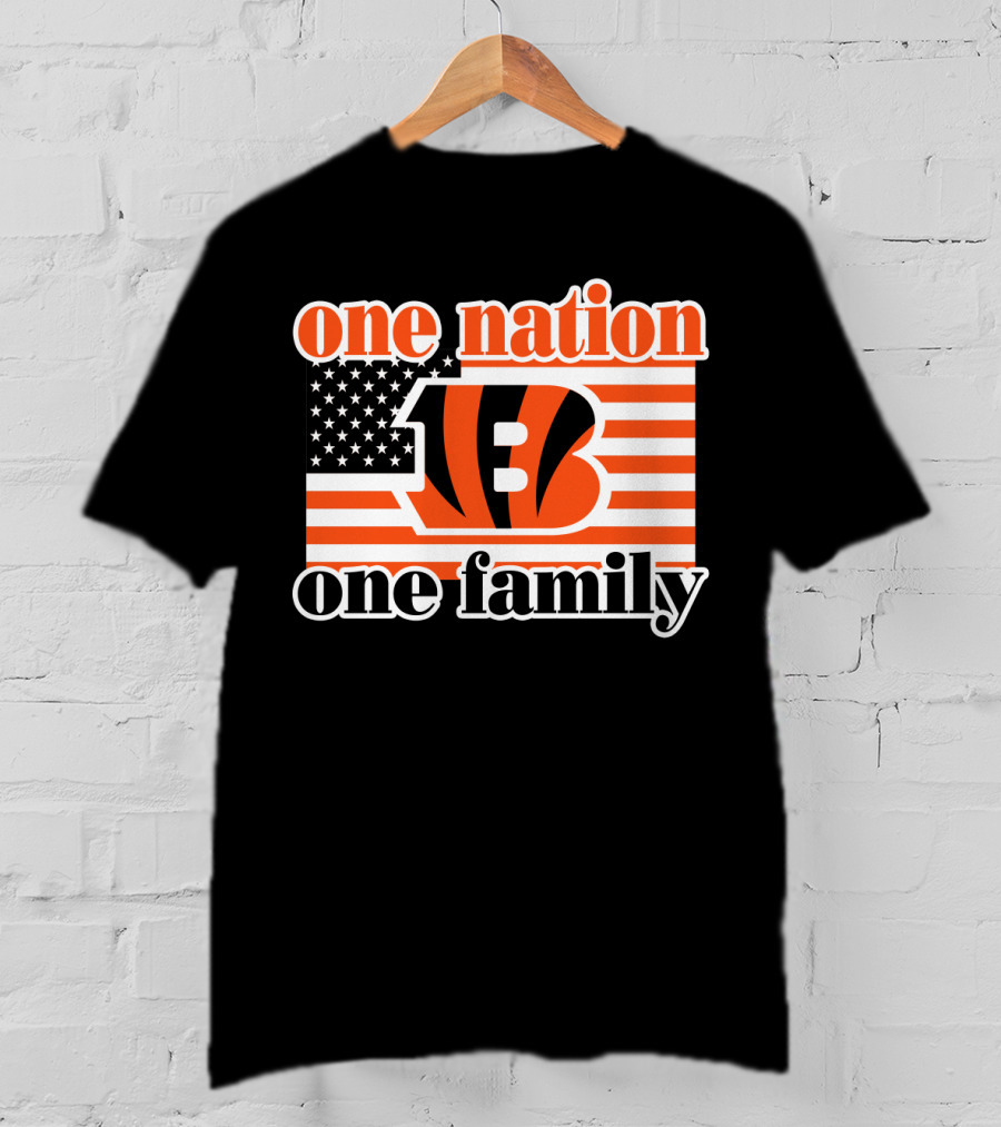 Cincinnati Bengals One Nation One Family T-Shirt
