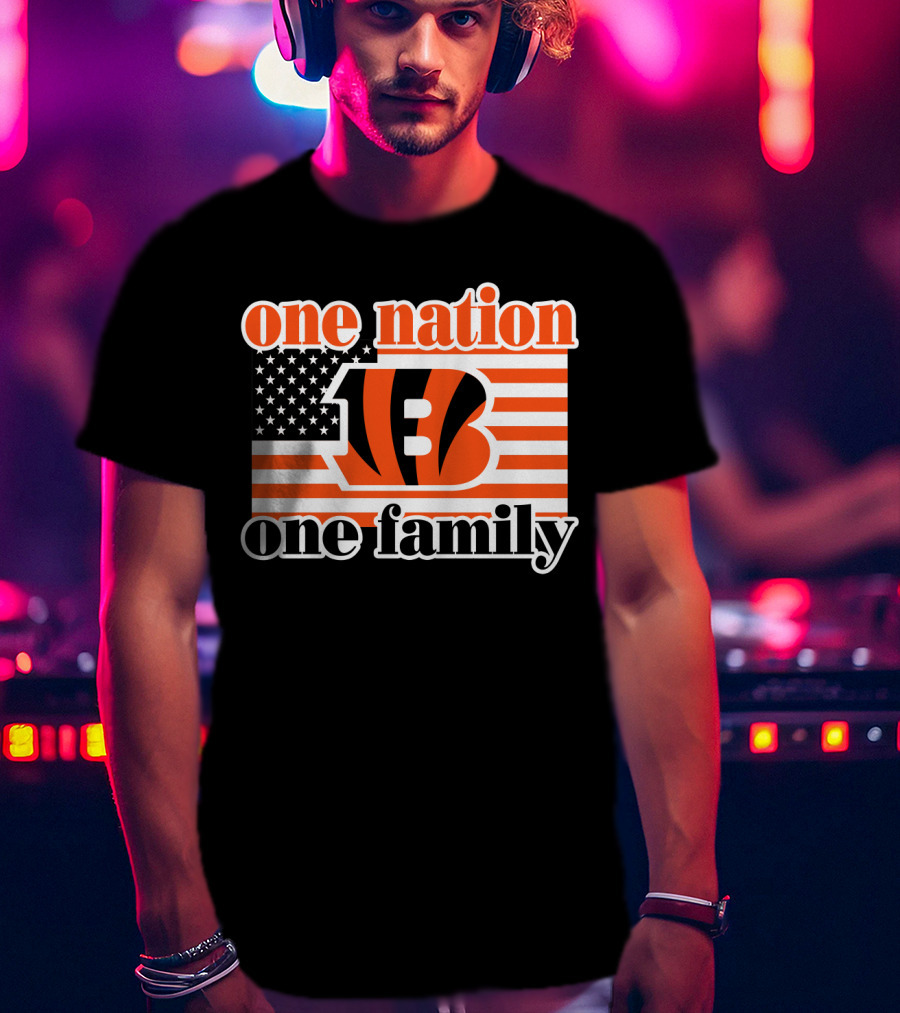 Cincinnati Bengals One Nation One Family T-Shirt