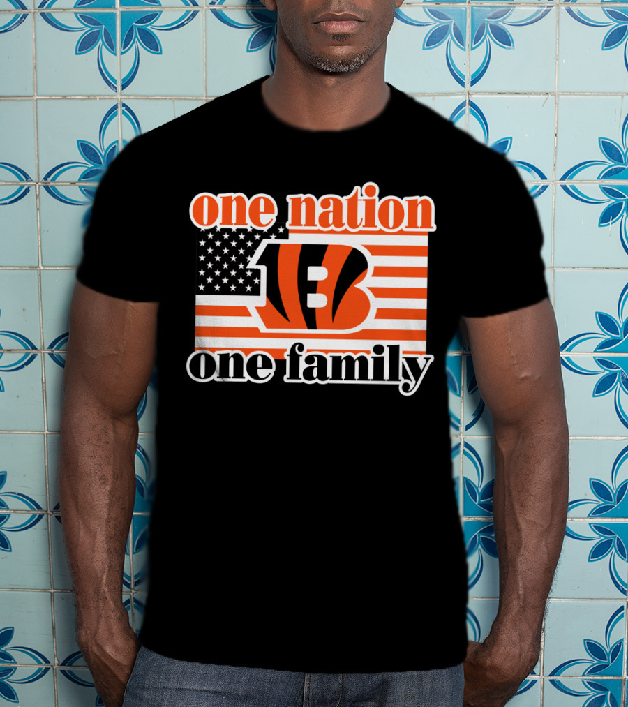 Cincinnati Bengals One Nation One Family T-Shirt