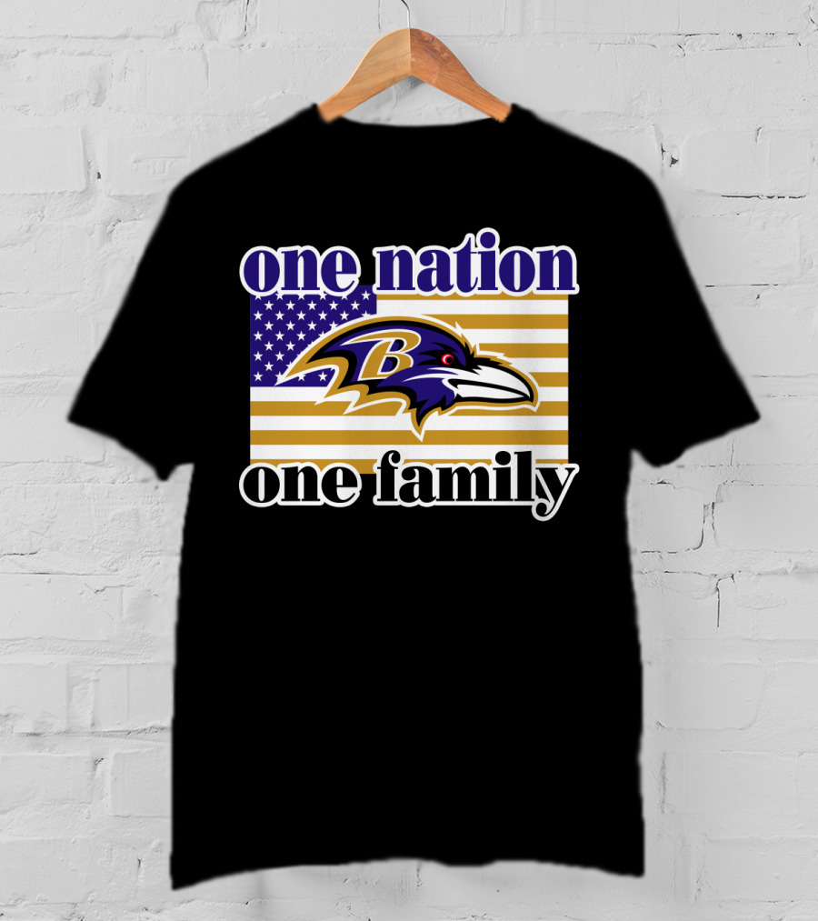 Baltimore Ravens One Nation One Family T-Shirt