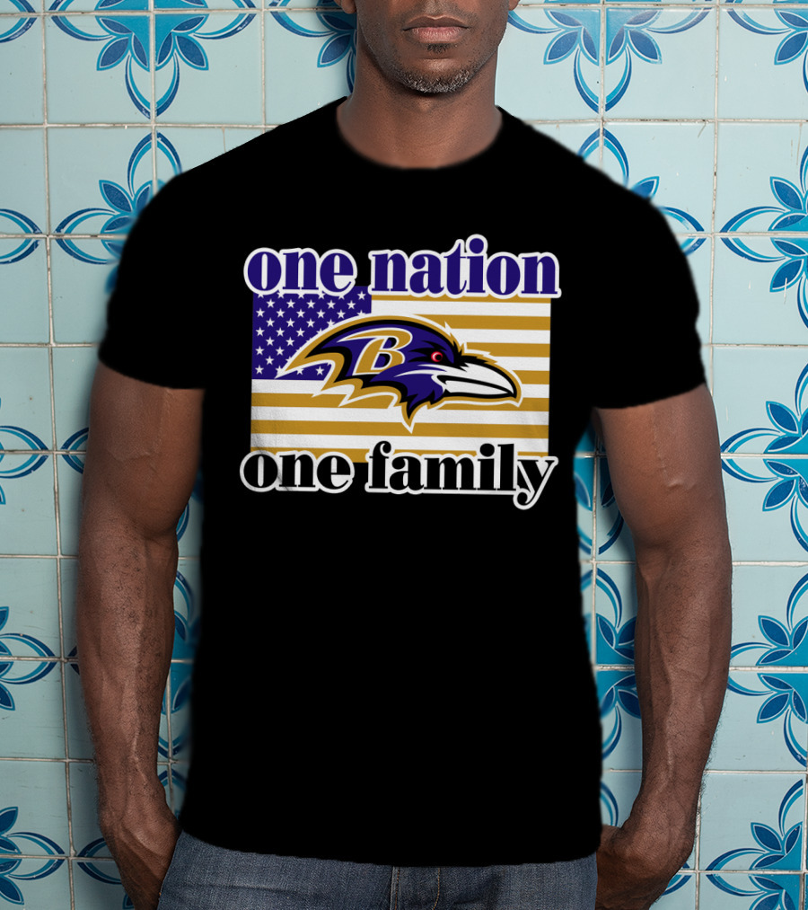 Baltimore Ravens One Nation One Family T-Shirt