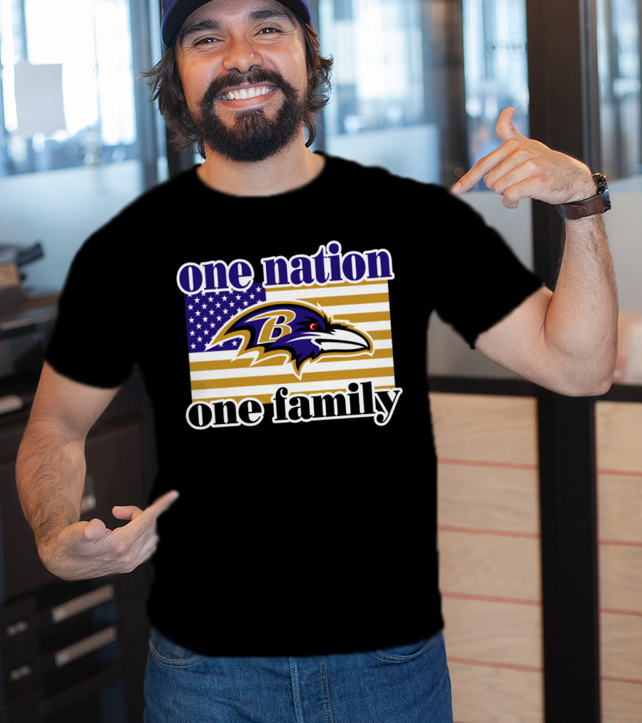 Baltimore Ravens One Nation One Family T-Shirt