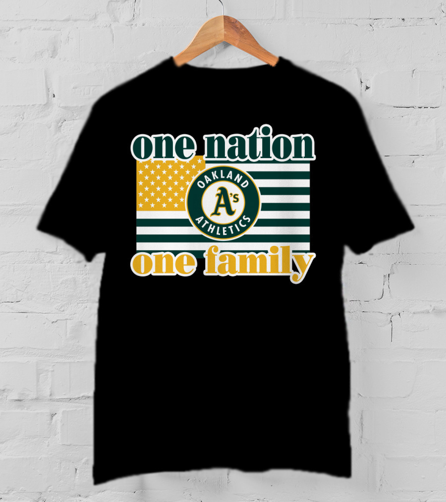 One Nation One Family Oakland Athletics T-Shirt