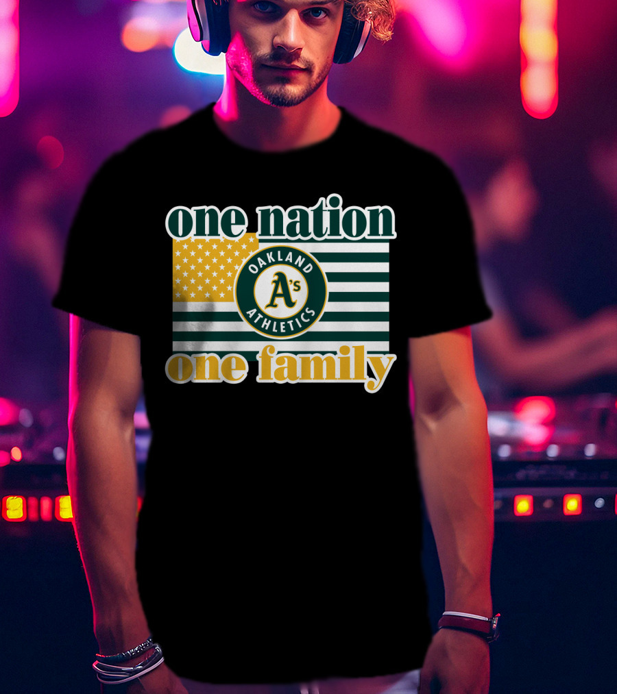 One Nation One Family Oakland Athletics T-Shirt