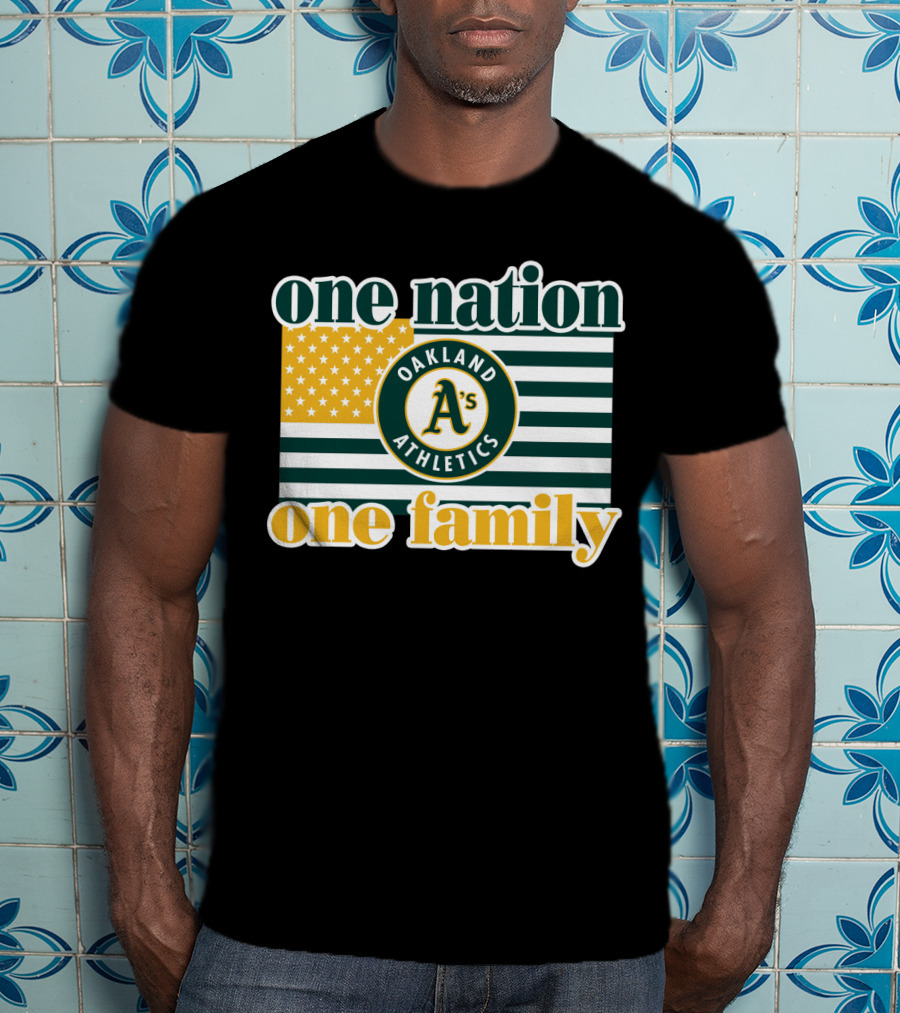 One Nation One Family Oakland Athletics T-Shirt