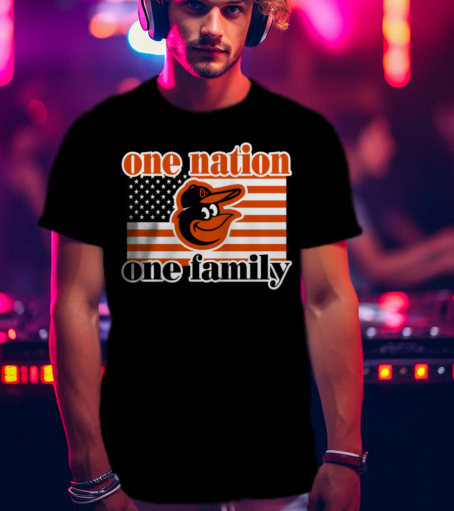 One Nation One Family 59 Baltimore Orioles T-Shirt