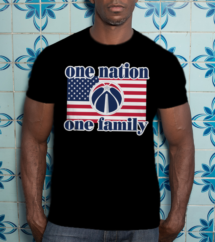 Washington Wizards One Nation One Family American Flag T-Shirt