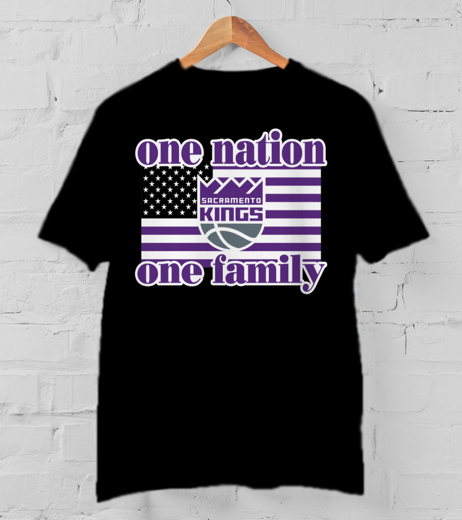 Sacramento Kings One Nation One Family T-Shirt