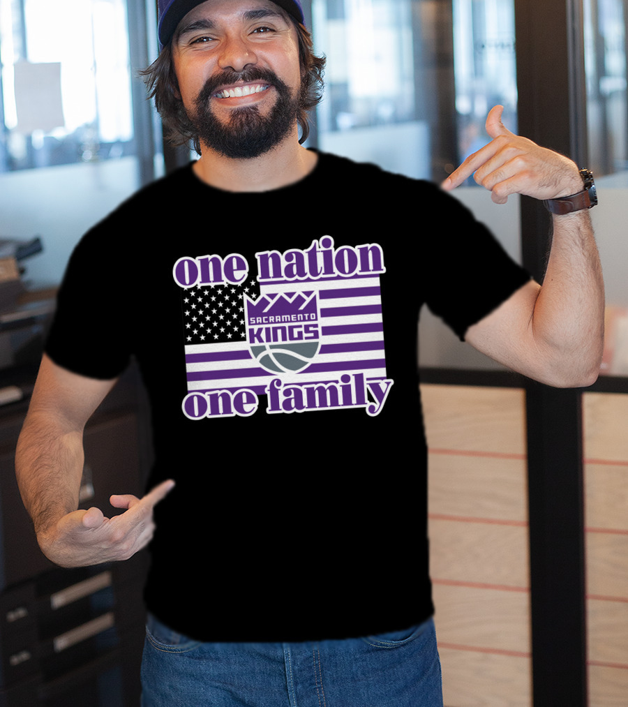 Sacramento Kings One Nation One Family T-Shirt