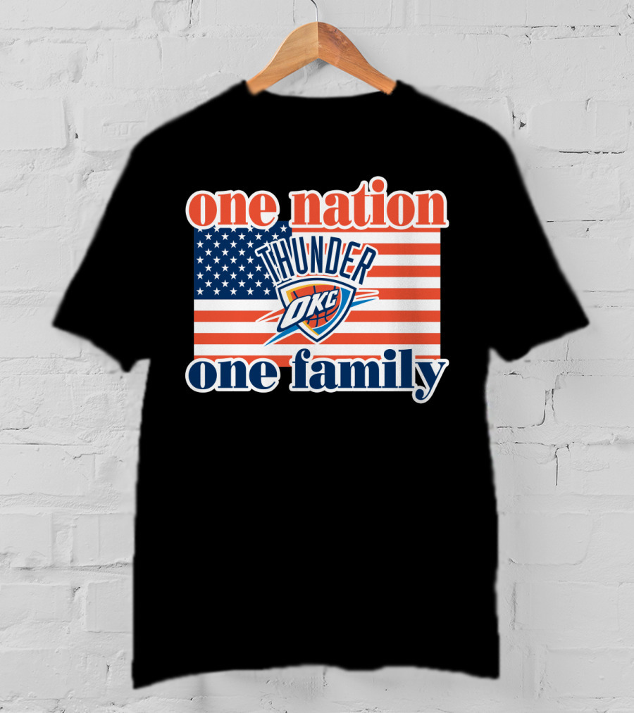 One Nation One Family Oklahoma City Thunder T-Shirt
