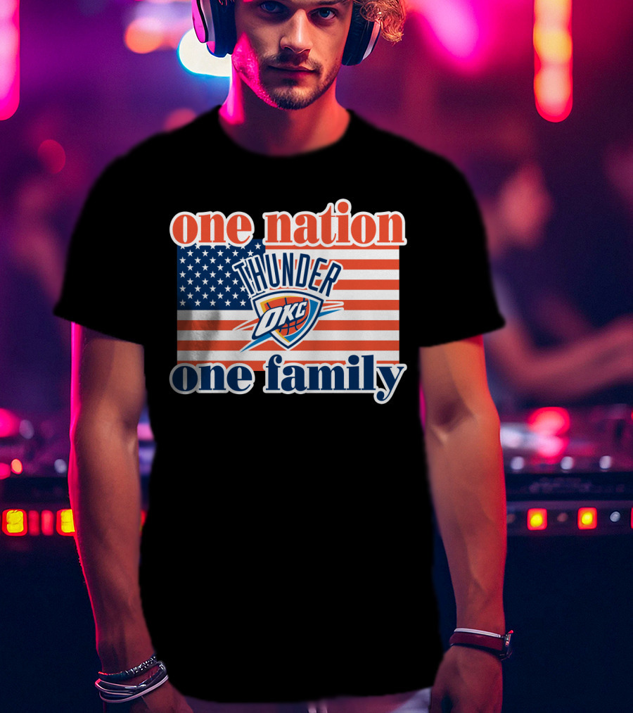 One Nation One Family Oklahoma City Thunder T-Shirt