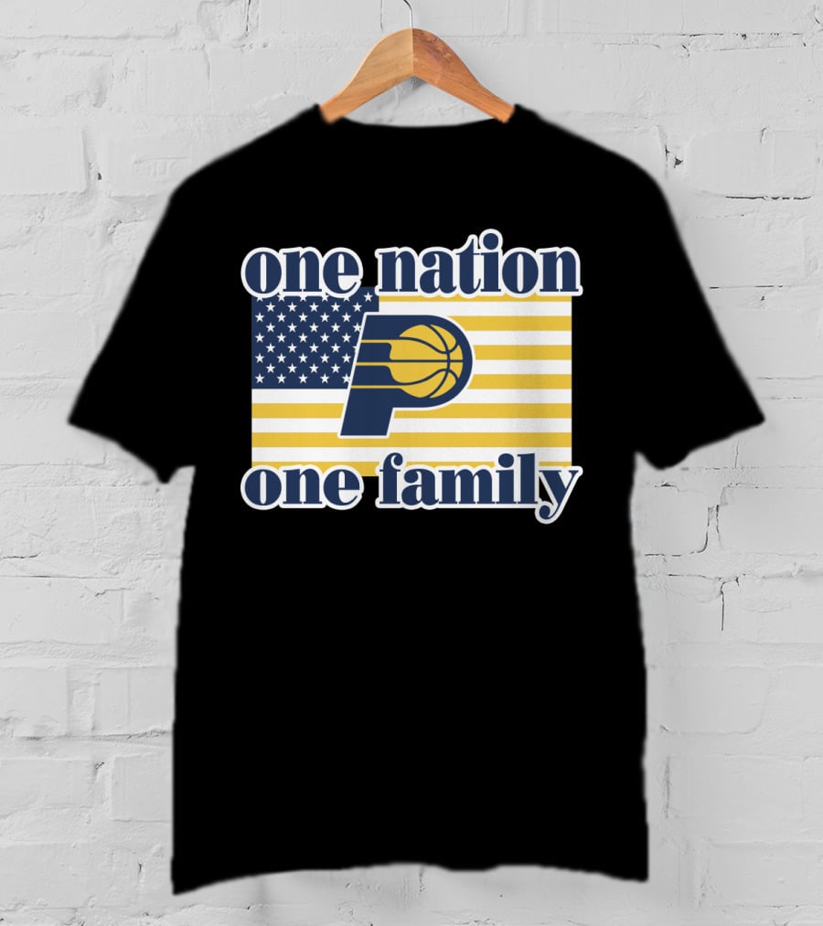 One Nation One Family Indiana Pacers Retro T-Shirt