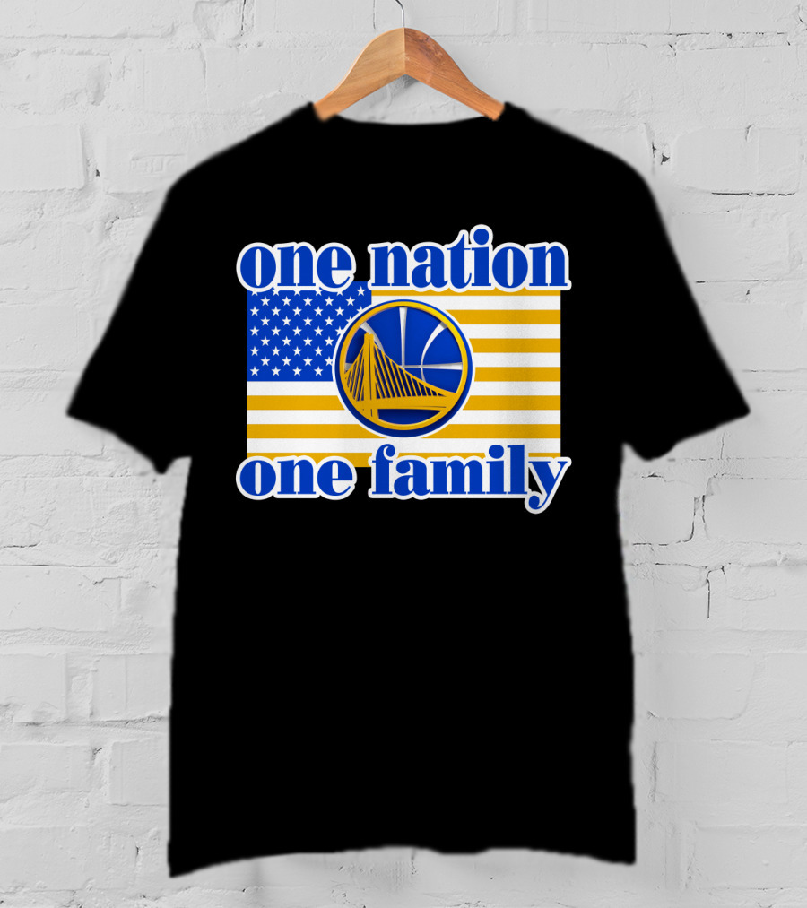 Golden State Warriors One Nation One Family T-Shirt