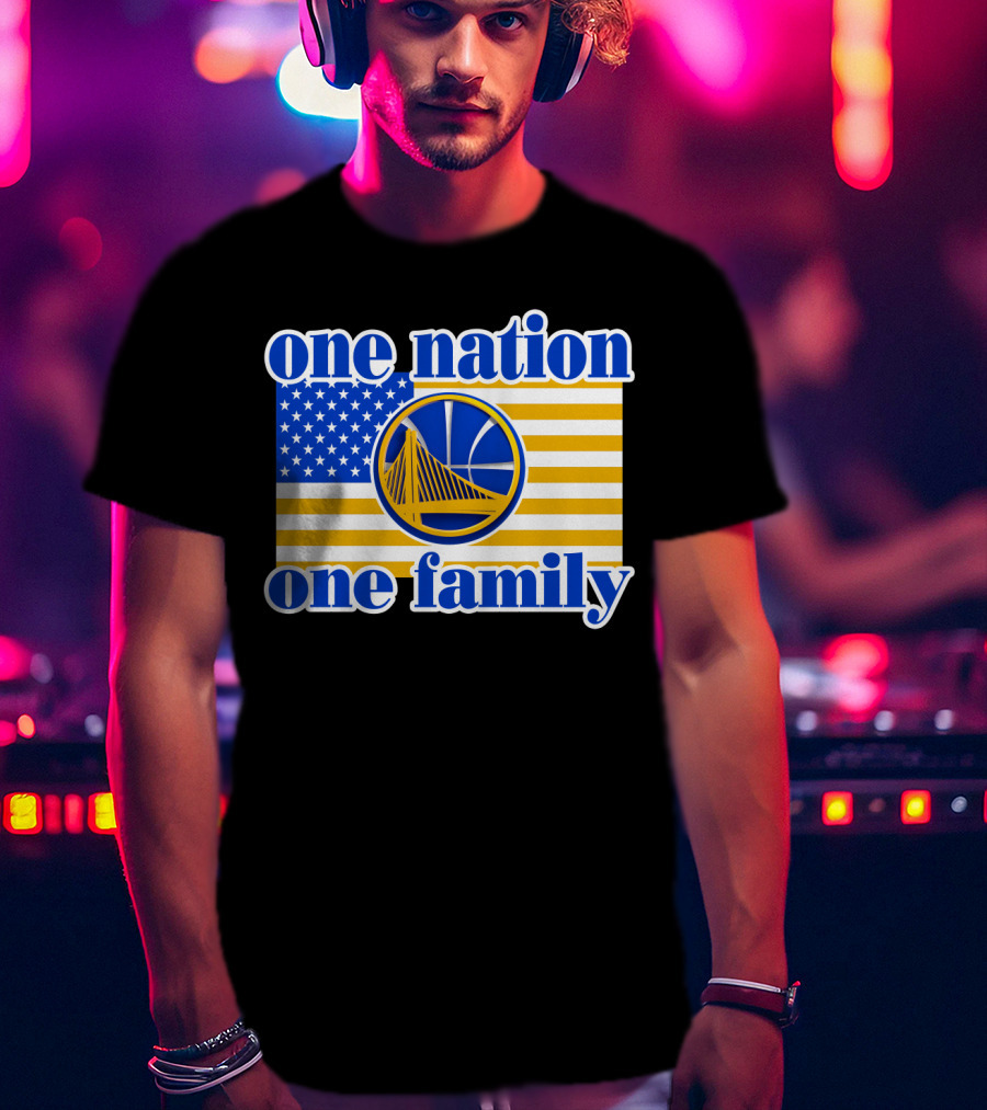 Golden State Warriors One Nation One Family T-Shirt