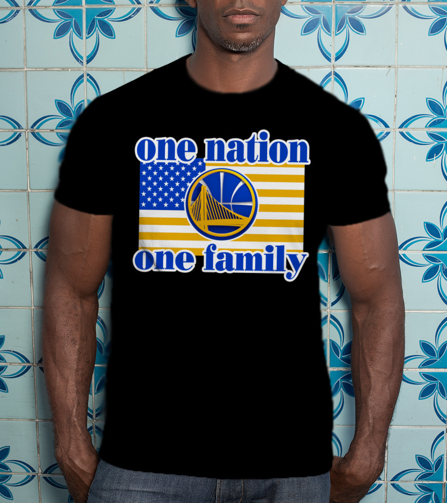 Golden State Warriors One Nation One Family T-Shirt