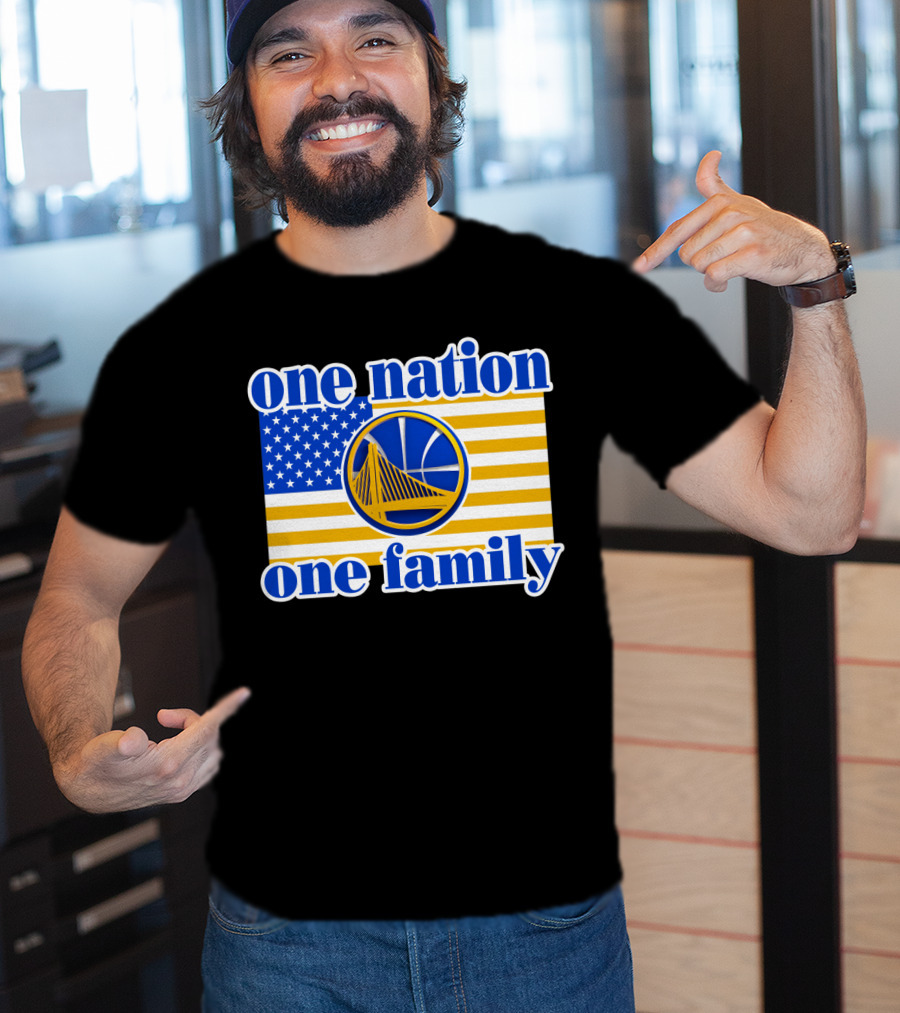 Golden State Warriors One Nation One Family T-Shirt