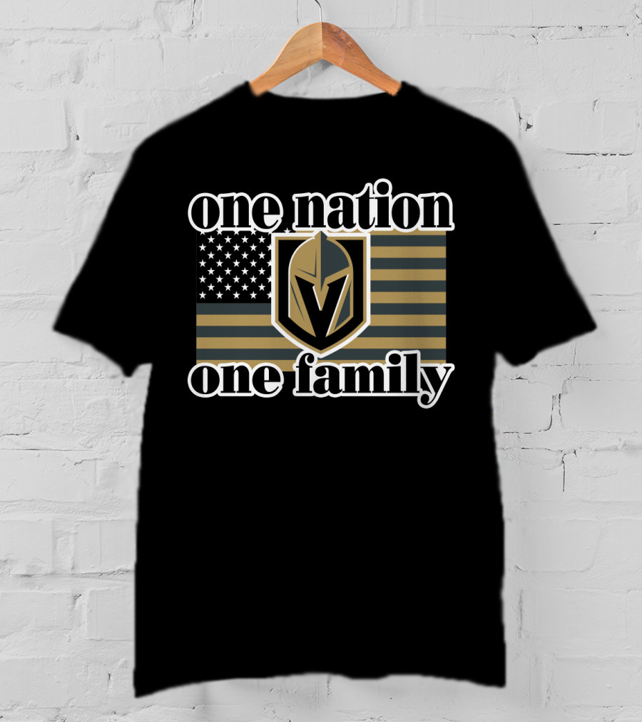 One Nation One Family Vegas Golden Knights T-Shirt