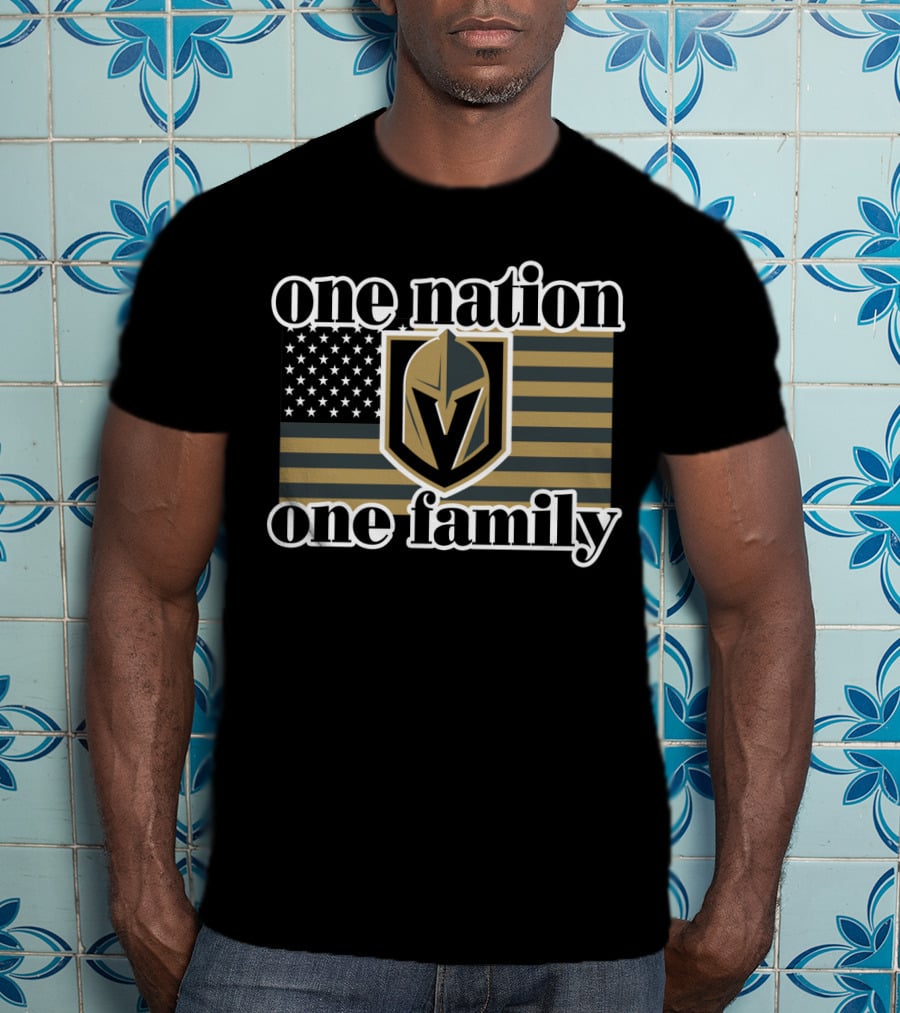 One Nation One Family Vegas Golden Knights T-Shirt
