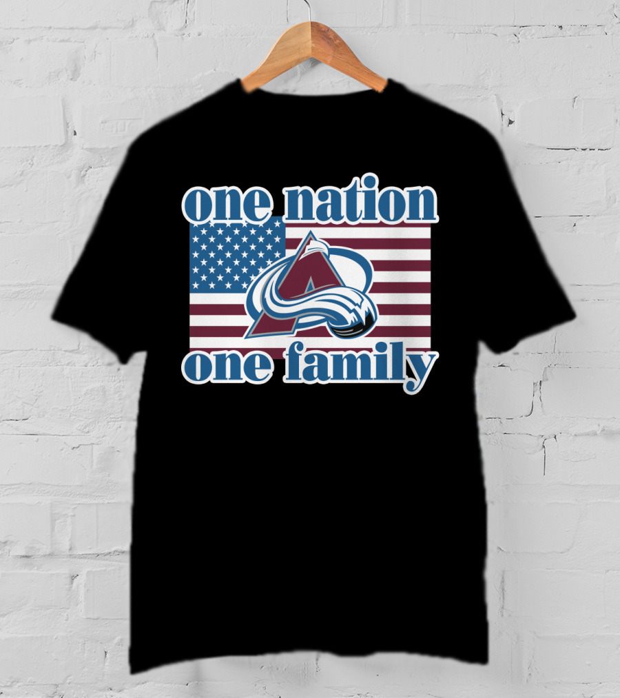 One Nation One Family Colorado Avalanche T-Shirt