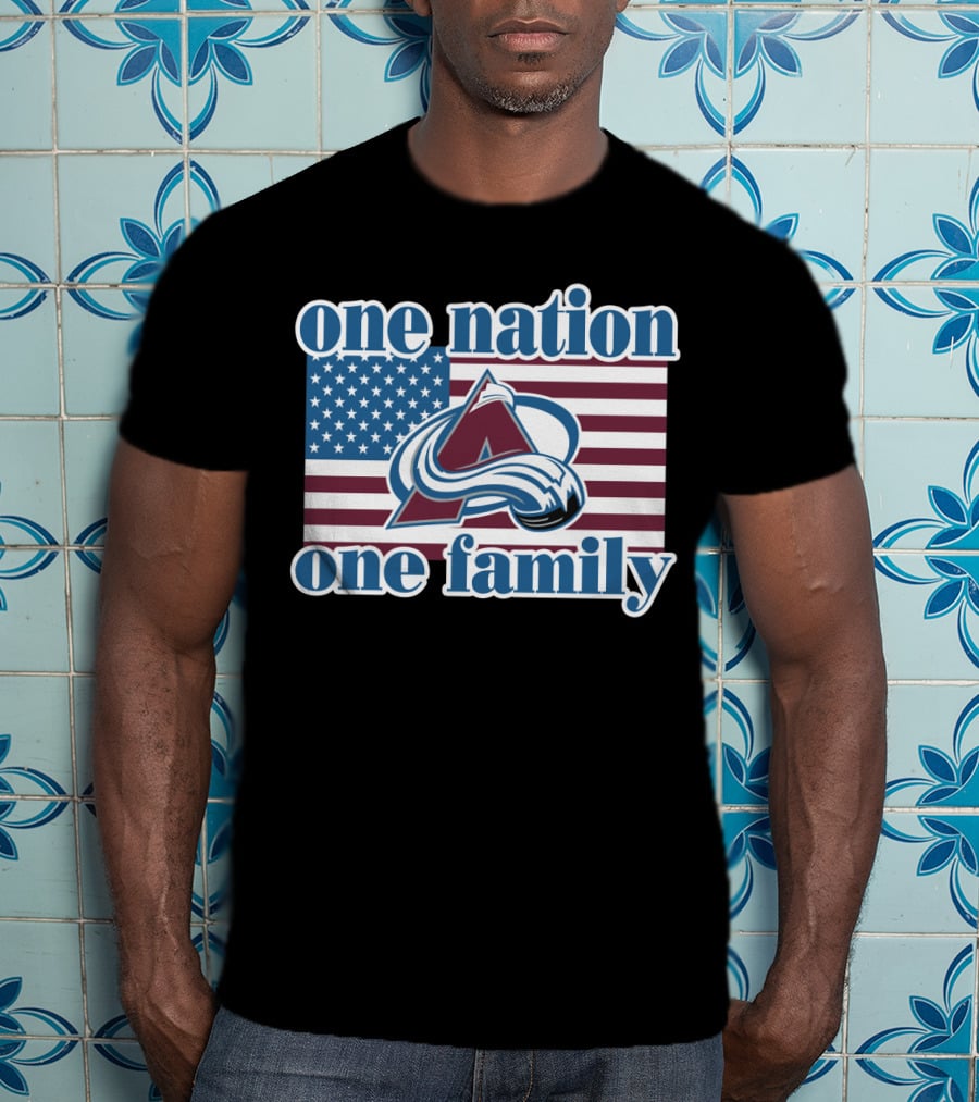 One Nation One Family Colorado Avalanche T-Shirt