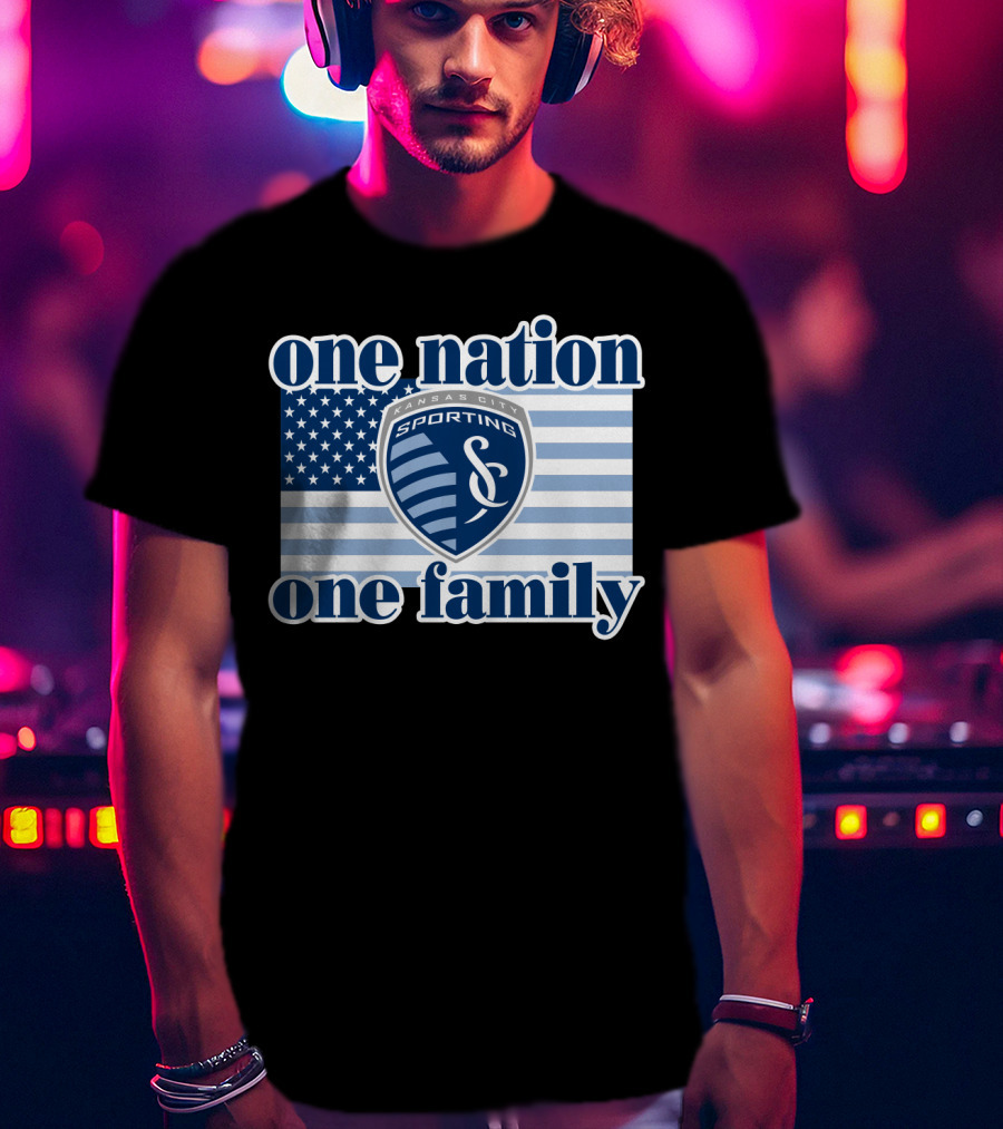 One Nation One Family Sporting Kansas City T-Shirt